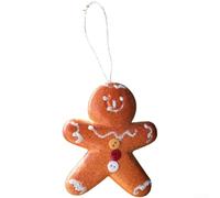 Set di ornamenti natalizi in schiuma, tra cui biscotto man, fiocco di neve e stella, da appendere su alberi, pareti o caminetti, decorazioni stagionali per le festività (A-Cookie Man)
