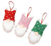 Set di ornamenti natalizi in stile nordico, tre o sei pezzi, in morbido tessuto, da appendere, per decorazioni natalizie per la casa (B)