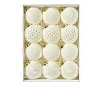 Set di ornamenti natalizi lavorati a maglia per la decorazione dell'albero e la visualizzazione delle finestre di casa, combinando tecniche all'uncinetto con artigianato moderno per decorazioni