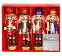 Set Di Ornamenti Per Natale A Forma Di Nutcracker Da 4 Pezzi - PREMIER