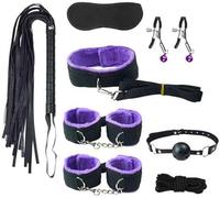 Set Di Otto Pezzi Di Nylon In Pelle Morbida Yoga Esercizio Di Allenamento Accessori Cinturina Di Tensione, Regolabile La Lunghezza Del Polsino, Regalo Di Coppia - H15