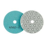 Set Di Pad Di Polizia In Diamante Durevoli 4 Pollici, Umido/seco, For Il Restauro Di Granito, Marmo, Cemento E Pietre Naturali(Blue)