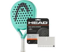 Set di paddle Head Gravity Light 2024 e strisce spin Rezztek Pro | Per racchette da paddle per il massimo spin e controllo ottimale