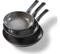 STONELINE Set di padelle in ceramica 3 pezzi, padella da 20/24/28 cm,