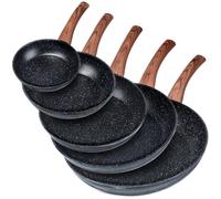 Set di padelle in granito BLACK&WOOD 16 / 20 / 24 / 28 / 32 cm 5 pezzi.