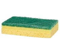 Set di pagliette verde giallo cellulosa fibra abrasiva (10,5 x 6,7 x 2,5 cm) (26 pezzi)