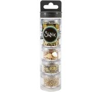 Set di paillettes e perle Sizzix Making Essential 'Sequins & Beads Gold' di Sizzix