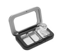 Set di Palette Make-up Magnetica Trasparente con Coperchio e Pressa | Plastica con Meccanismo Magnetico, Finestra Chiara e Piastra Integrata, per Casa e Viaggio Quotidiano