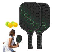 Set di palette per sottaceti, palette e palline per sottaceti | Kit Pickle Ball Gioco per interni ed esterni | Racchette per in fibra di vetro, 4 palline per, attrezzatura da campo