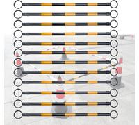 Set di pali for barricate telescopiche di sicurezza - Barre a cono da traffico multicolore da 9 pezzi for il controllo della folla e la sicurezza stradale(Yellow-black,12pcs)