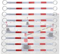 Set di pali for barricate telescopiche di sicurezza - Barre a cono da traffico multicolore da 9 pezzi for il controllo della folla e la sicurezza stradale(Red-white,9pcs)