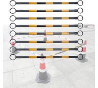 Set di pali for barricate telescopiche di sicurezza - Barre a cono da traffico multicolore da 9 pezzi for il controllo della folla e la sicurezza stradale(Yellow-black,8pcs)