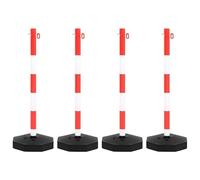 Set di pali per catena in plastica da 10 m - Segnali di parcheggio per vialetti, resistente alle intemperie e facile da installare, perfetto per terreni privati e aree pubbliche