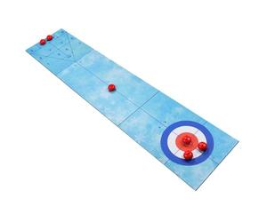 Set Di Palle Da Tavolo | Tappeto Tri-Pieghevole per Più Giocatori | Set di Curling Golf Desktop - per Adolescenti Amici Bambini Compagni Soggiorno Camera Da Appartamento
