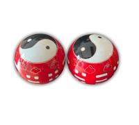Set di palline da massaggio baoding 8 trigrammi diametro 5.5 centimetri