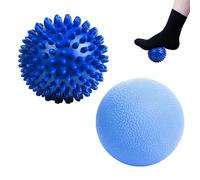 Set di palline da massaggio, lacrosse e appuntite, per yoga, riabilitazione, massaggio dei tessuti profondi e dei punti trigger point, rilascio miofasciale, fascite plantare allevia lo stress e