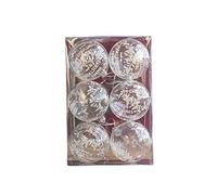 Set di Palline di Natale, 6 Pezzi di Palline di Natale in plastica Addobbi Set Particolari Palline Albero Natale, Palle Addobbi Natalizi per la Decorazione dell'albero di Natale