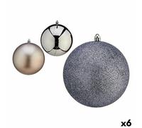Set di palline di Natale Krist+ 00762 Argentato Plastica [6 Unità]