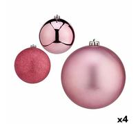 Set di palline di Natale Krist+ 00785 Rosa [4 Unità]