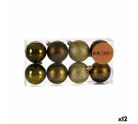 E_0002_S3622444 Krist+ Set di palline di Natale Verde Plastica 5 x 6 x 5 cm (12