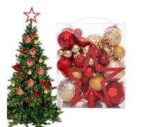 Set Di Palline Per Albero Di Natale | Classiche Decorazioni Natalizie - Pendente Da Appendere 50 Pezzi Per Feste Riunioni Attività Casa Durante Le Festività
