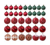 Set di palline per albero di Natale, colorate e infrangibili, decorazioni colorate per le vacanze, per davanzali esterni, cortile, giardino, feste, patio, portico, matrimoni