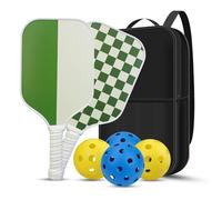 Set di palline per cetrioli, per adulti, con palla per cetrioli, con pallina per cetrioli, design a nido d'ape basato su paddle, mazza da cetriolo per adolescenti