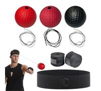 Set di palline per riflessi da boxe per bambini, palla da boxe con fascia,Attrezzatura da boxe per adulti con cinghia regolabile - Palla per riflessi da boxe per migliorare la competenza dei principia
