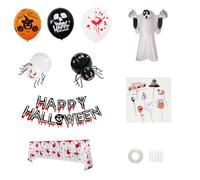 Set di palloncini - Bloody Banner Ghost | Balloon Set Bloody Banner Paper Ghost Pacchetto Decorazioni Halloween | Festival - Festenza Haunted House Celebration Evento per le vacanze all'aperto
