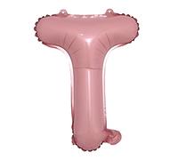 Set di palloncini con lettere e numeri da 40,6 cm, in alluminio, con scritta in lingua inglese "Candy Pink T" (A-Z, 0-9)