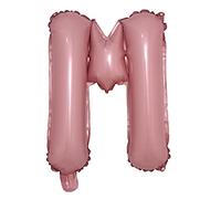 Set di palloncini con lettere e numeri da 40,6 cm, in alluminio, con scritta in lingua inglese "Pink Candy" e scritta in lingua inglese (A-Z, 0-9) (40,6 cm, rosa caramella)