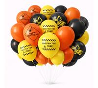 Set di palloncini da costruzione, decorazioni per feste di compleanno a tema costruzioni, palloncini in lattice a tema camion con stampa "Buon compleanno" e "Zona di costruzione" per feste di complean