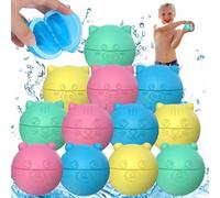 Set di Palloncini d'Acqua Riutilizzabili - Colorati Bombe d'Acqua in Silicone, Perfetti per Feste Estive, Giochi in Piscina, e Gavettoni - Facili da Riempire e Resistenti