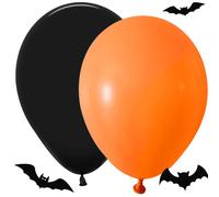 Set di palloncini di Halloween nero e arancione 20 pz
