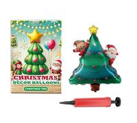 Set Di Palloncini Di Natale,Decorazione Di Abete, Renna E Babbo Natale,Palloncini Gonfiabili In Piedi Novità | Per Compleanno Capodanno Inverno Feste Di Vacanze E