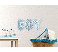 Set di palloncini in alluminio celesti BOY