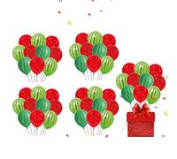 Set di palloncini in lattice per feste estive, 50 pezzi, palloncini a forma di anguria, kit ghirlanda ad arco da 30,5 cm, riutilizzabili, palloncini a tema anguria, decorazioni per feste a tema