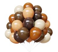 Set di palloncini marroni, 67 palloncini neutri, marrone scuro e bianco sabbia, marrone chiaro cacao caffè beige nudo palloncini in lattice per orso neutro baby shower compleanno addio al nubilato