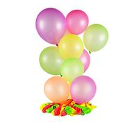 Set di palloncini neon multicolori - 100 pezzi