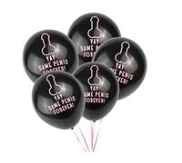 Set di palloncini per addio al nubilato | Palloncino decorativo per pene JGA | Decorazione per matrimonio | Mr. Mrs | Palloncino per pene | sposa | for ever | palloncini neri | palloncini in lattice |