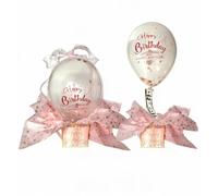 Set di palloncini per compleanno con salvadanaio, mongolfiera a sorpresa, scatola di compleanno (colore champagne)
