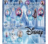 Set di palloncini per festa di compleanno a tema Frozen, decorazioni con Elsa, Anna, Olaf e fiocchi di neve per feste di compleanno, raduni familiari, giochi di compleanno e celebrazioni Set 3,Set 1,S
