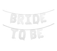 Set di palloncini per feste di fidanzamento con scritta in lingua inglese "Bride to Be", confezione da 40,6 cm, in Mylar per feste di addio al nubilato o addio al nubilato (Bride to BE bianco)