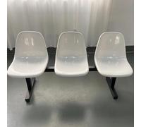 Set di panche per sala d'attesa, sedie da reception resistenti per aeroporti, banche, ospedali, barbieri, comodi posti a sedere nella hall degli ospiti con design elegante