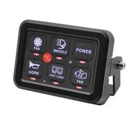 Set di pannelli di commutazione 9 - 30 V DC 6 marce, pannello di commutazione universale, interruttore automatico, dimmerabile, sistema Touch Switch per auto, camion, barca, UTV, SUV