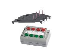 Set di pannelli di controllo analogici e deviate per scambi