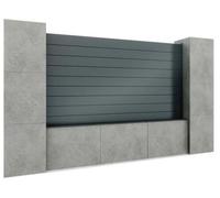Set Di Pannelli Di Privacy In Alluminio Per Giardino Anthracite 1200x1800mm