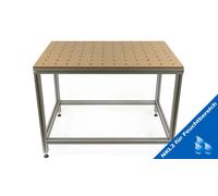 Set di pannelli forati e telaio di base 1200 x 800 mm - zona umida large silver