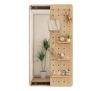 Set di pannelli forati scorrevoli modulari con specchio da parete in legno Sto e pannello di visualizzazione per la casa nizat e Det perfetto per progetti artigianali e fai da te