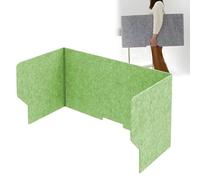 Set di pannelli insonorizzati per la privacy da scrivania, divisorio per ufficio e studio, 80 cm, divisorio verde per distrazione visiva per una maggiore messa a fuoco